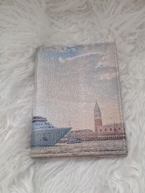 Silversea Genuine Leather Passport Cover 5⅜"X 3⅞" Folded